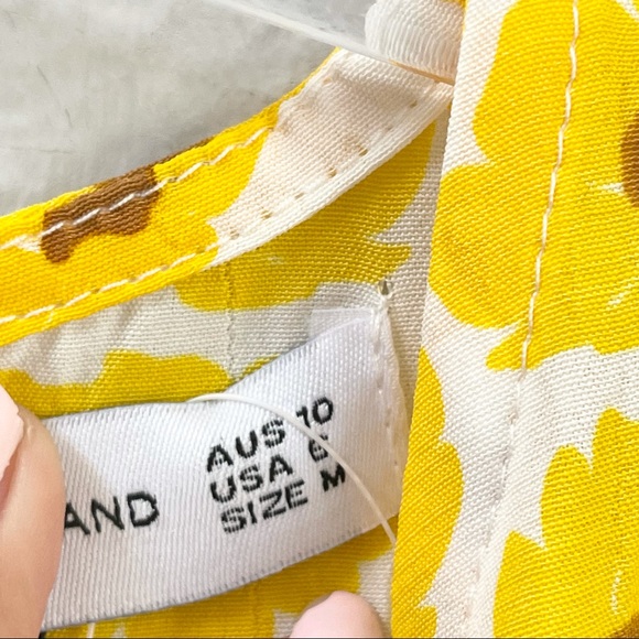 Faithfull The Brand Florence Mini Dress Marigold - Picture 5 of 5